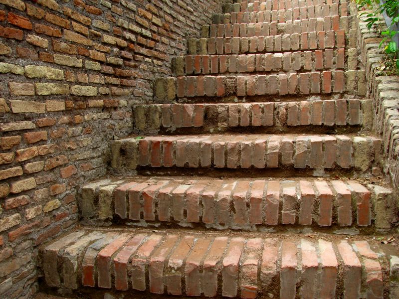 Brick Stairs Installation