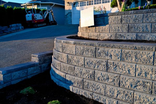 Stone Retaining Wall Repair in Bentonville