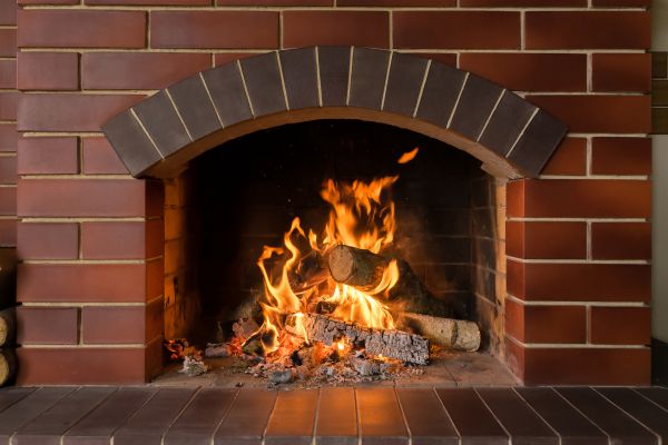 Brick Fireplace Installation in Bentonville