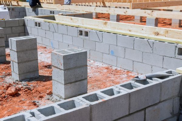 Cement Block Installation in Bentonville
