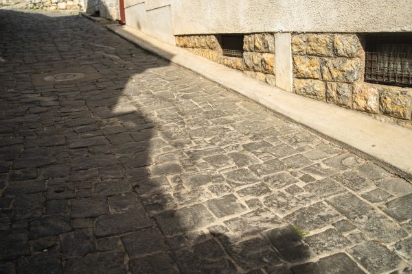 Stone Sidewalk Repair in Bentonville